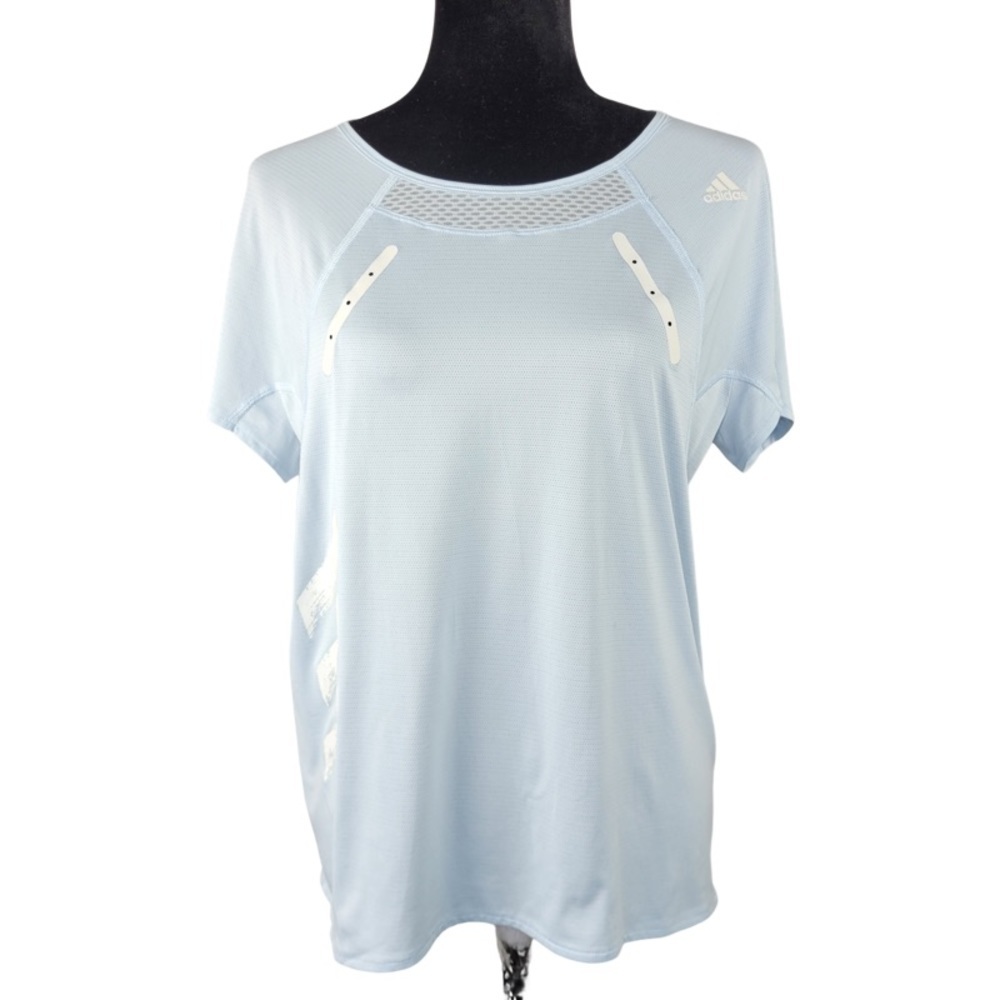 ✅ Adidas Woman’s light blue active running t-shirt size M heat dry size M